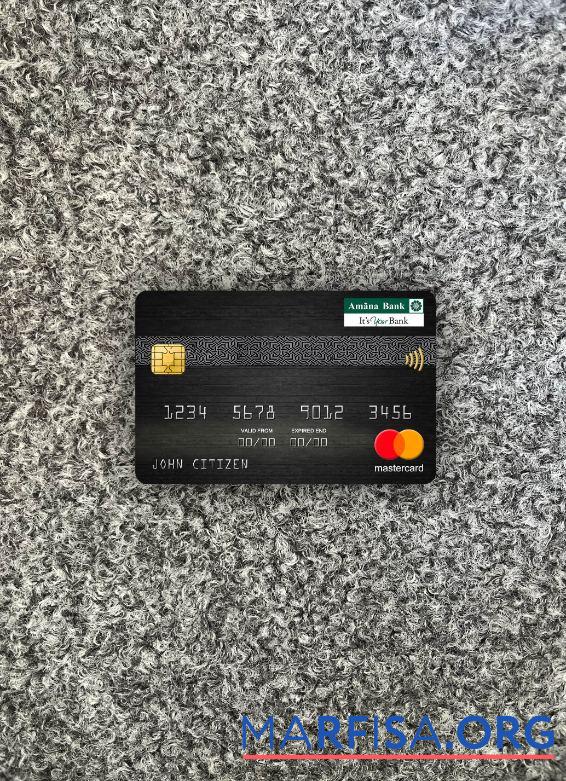 Blank Sri Lanka Amana bank mastercard photolook front real example